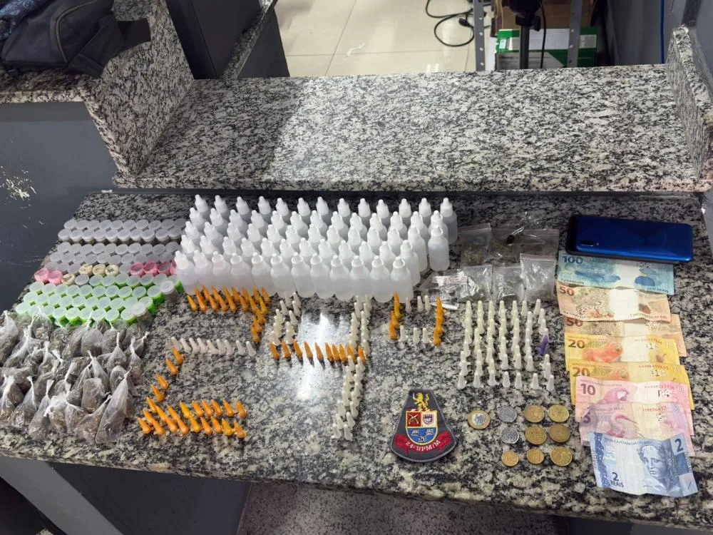 400 Porções apreendidas pela Polícia Militar